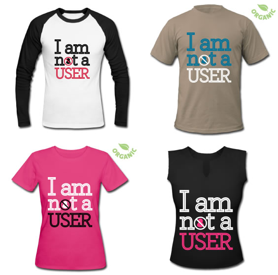Not a user T-shirts